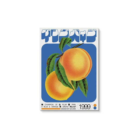 Affiche Vintage Oranges – Poster rétro fruité (style années 90)